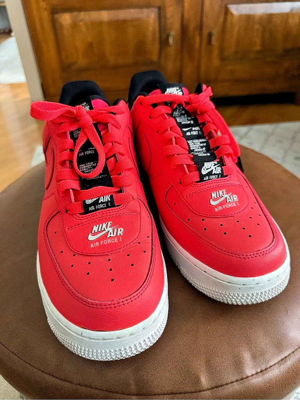 Nike Air Force 1 Sneakers in Pink & White